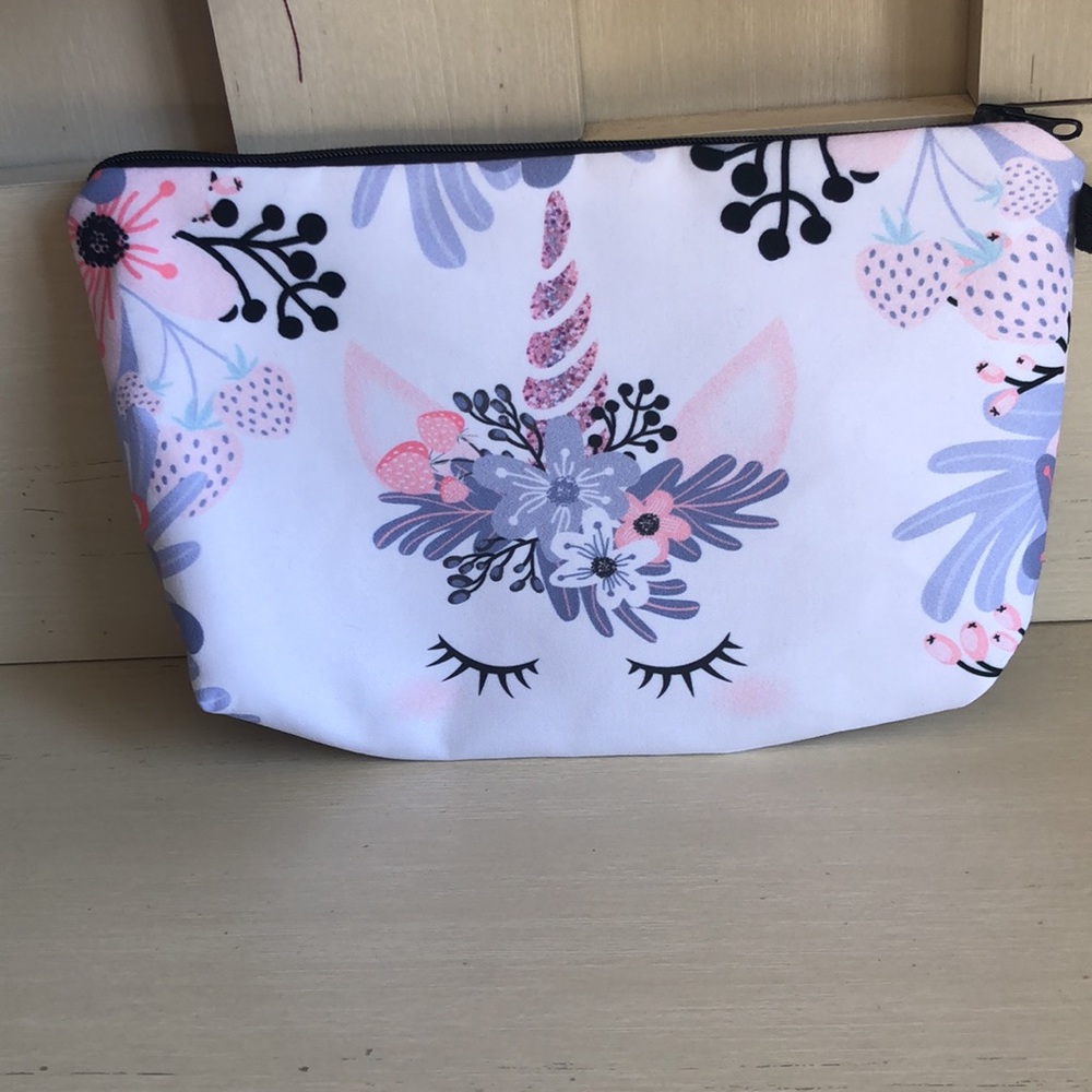 New zippered cosmetic bag - unicorn - Picture 2 of 4